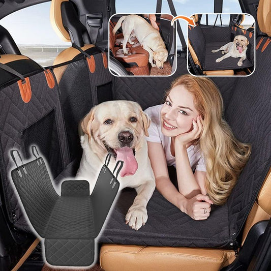 Hard‑Bottom Hammock‑Style Pet Car Seat Cover