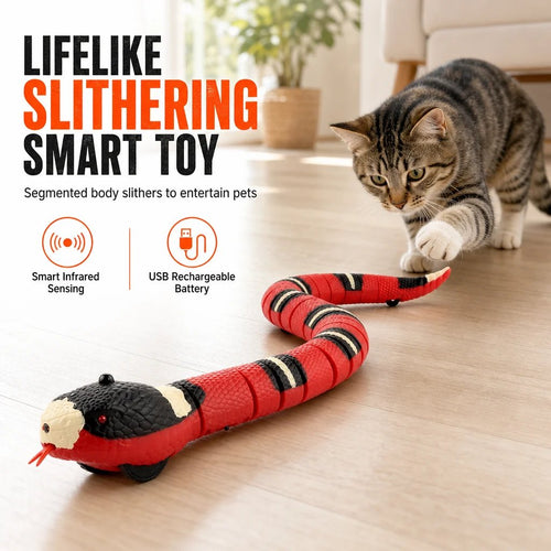 Smart‑Sensing Electric Simulation Snake Interactive Prank Toy