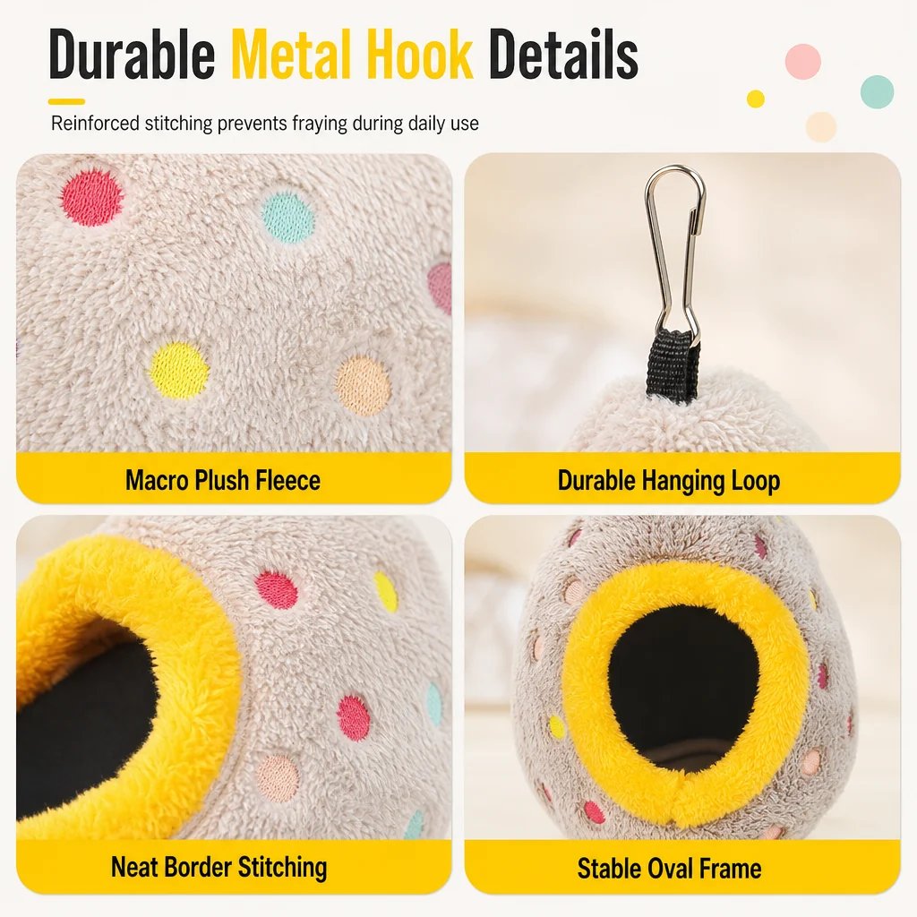 Hanging Bird Nest Hammock – Warm cotton & egg‑shaped comfort