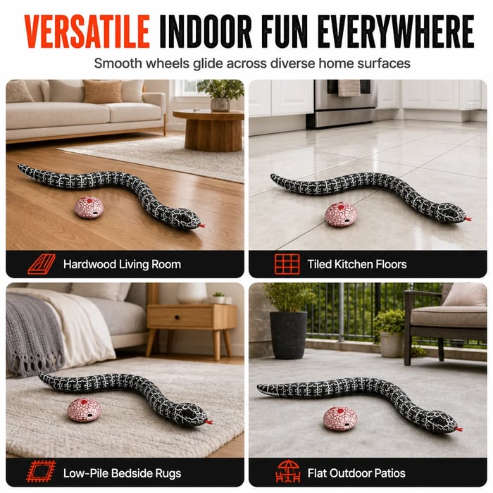 Smart‑Sensing Electric Simulation Snake Interactive Prank Toy