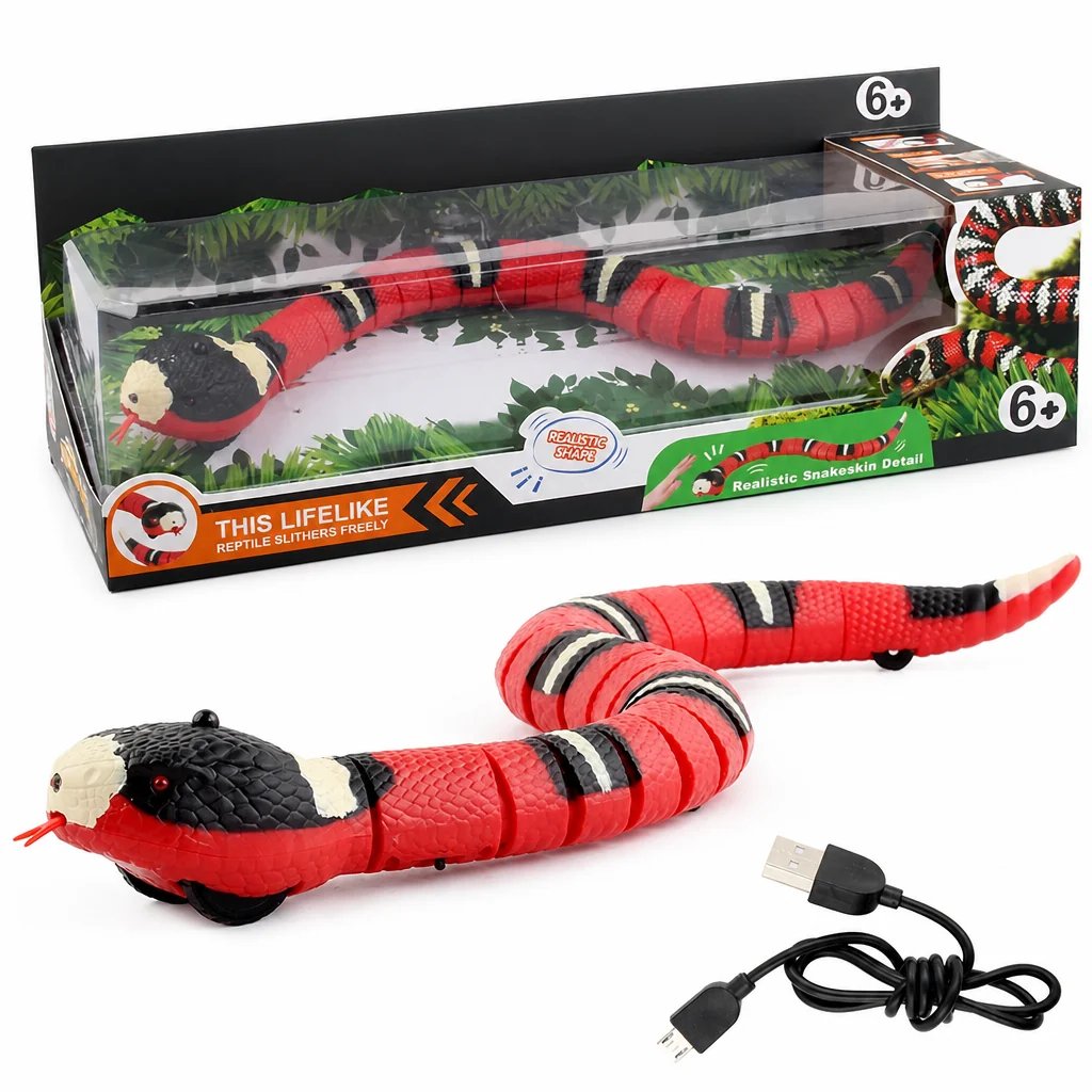 Smart‑Sensing Electric Simulation Snake Interactive Prank Toy